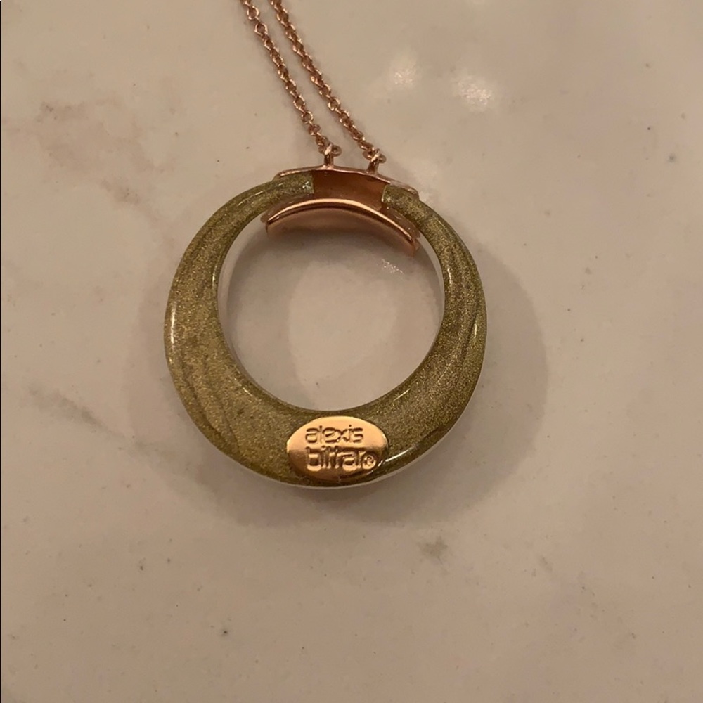 Alexis Bittar rose gold lucite necklace - Picture 3 of 6